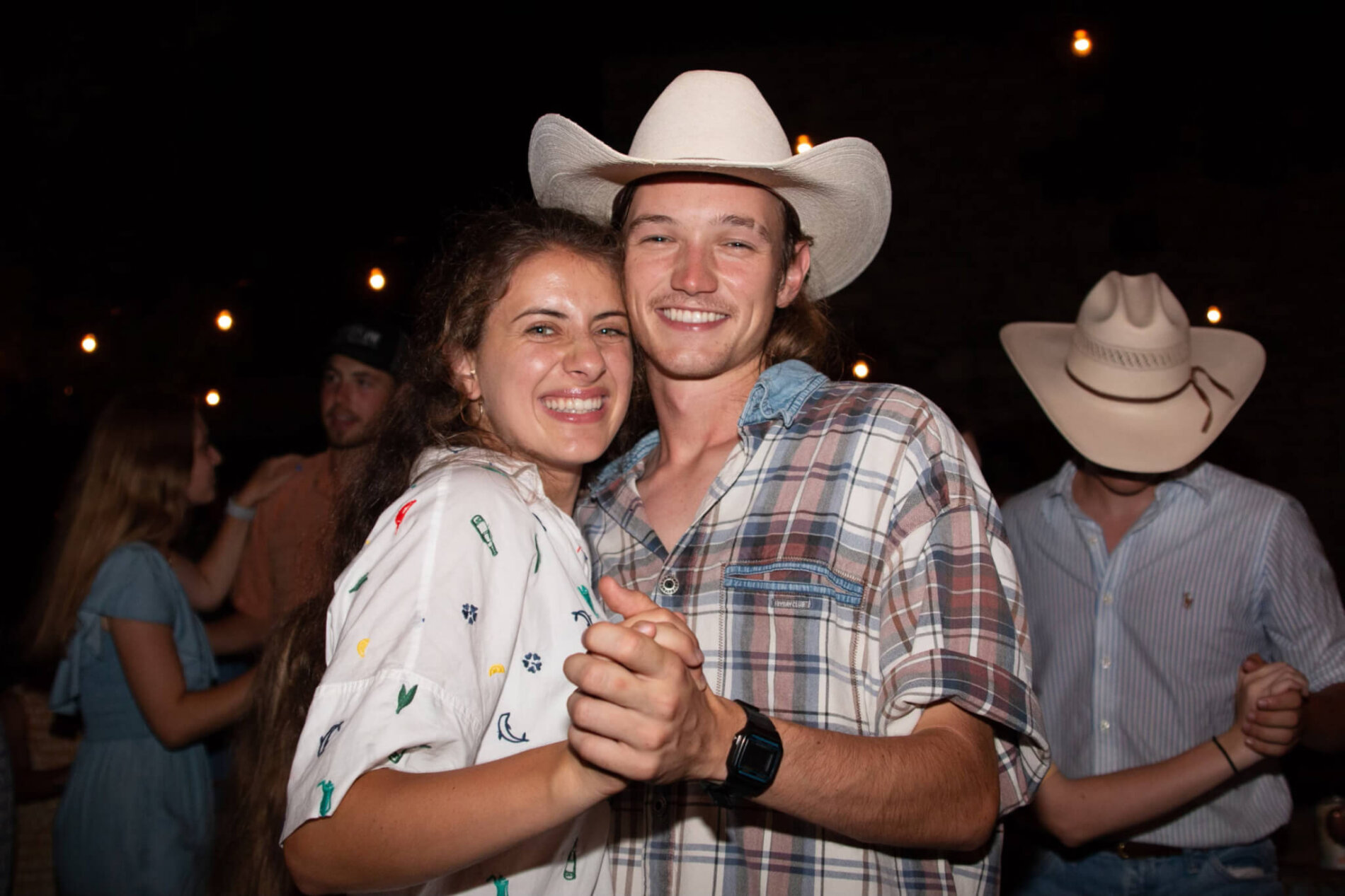 summer camp couple dancing at Rodeo