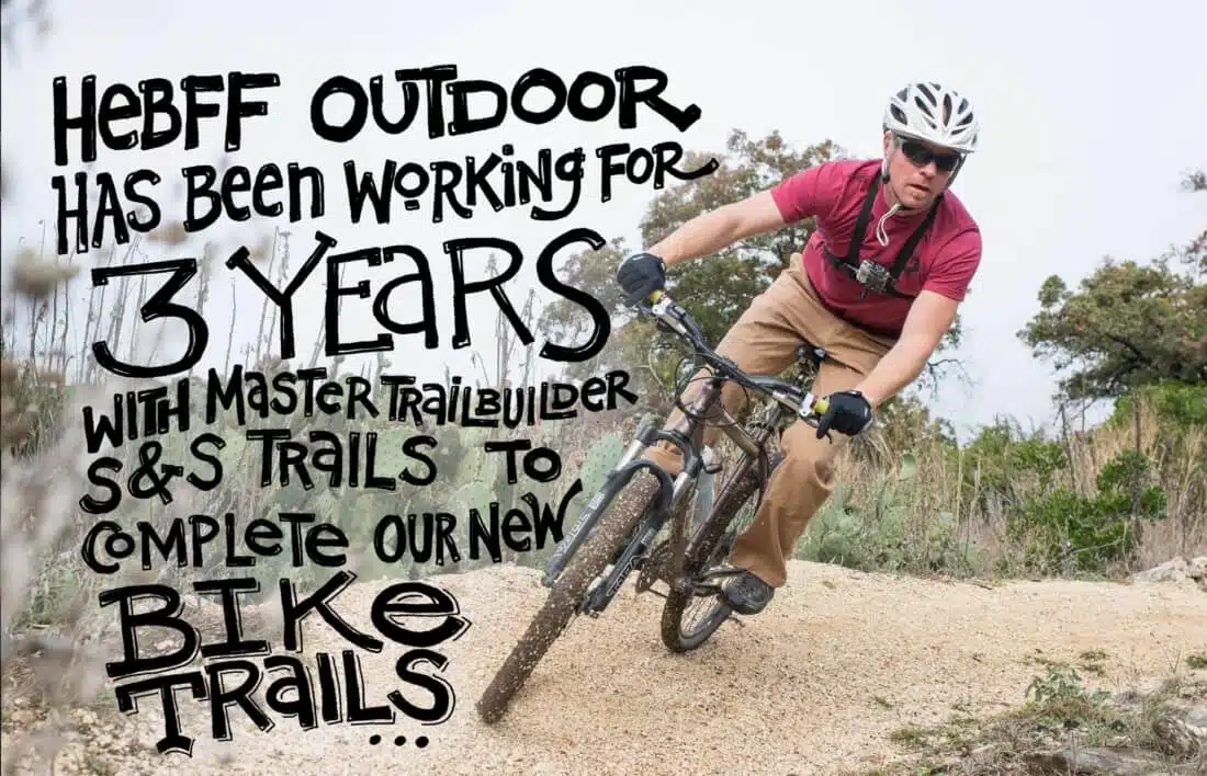 Outdoor School has been working for 3 years with master trail builder S&S Trails to complete our new bike trails.